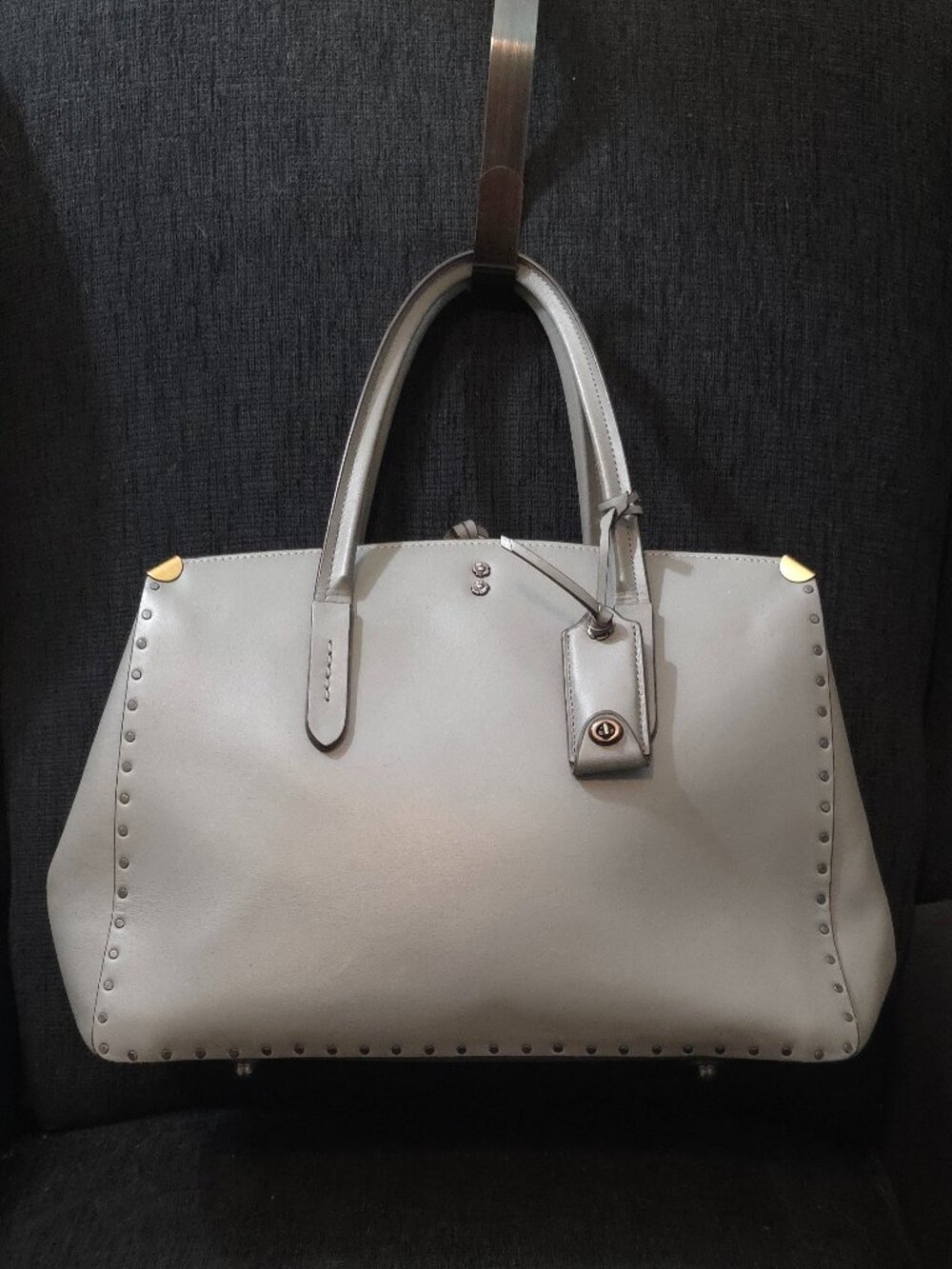 Coach 1941 Cooper Carryall Gray Glovetanned Handbag - With Crossbody Strap - Picture 1 of 14